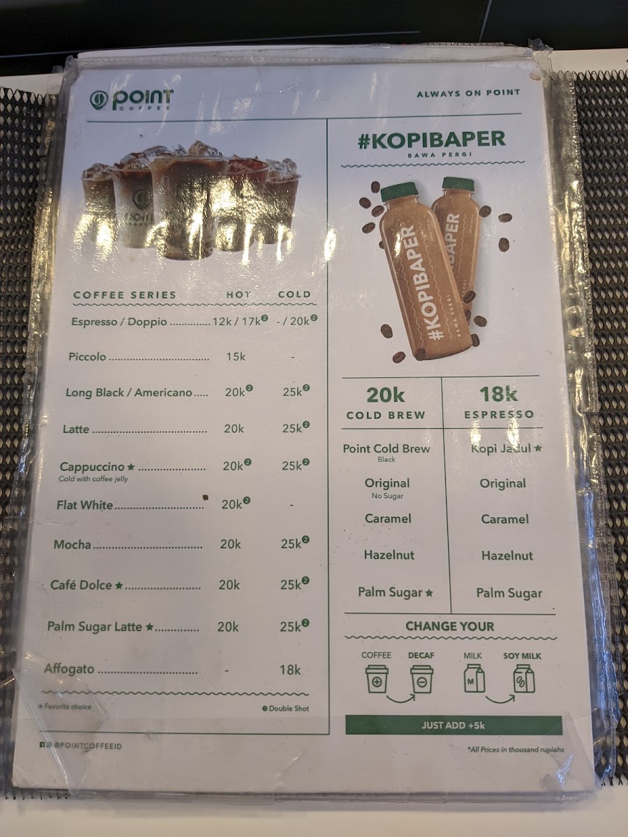 Point Coffee Photo Menu 4