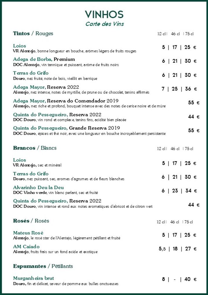 Café Lisboa Photo Menu 1