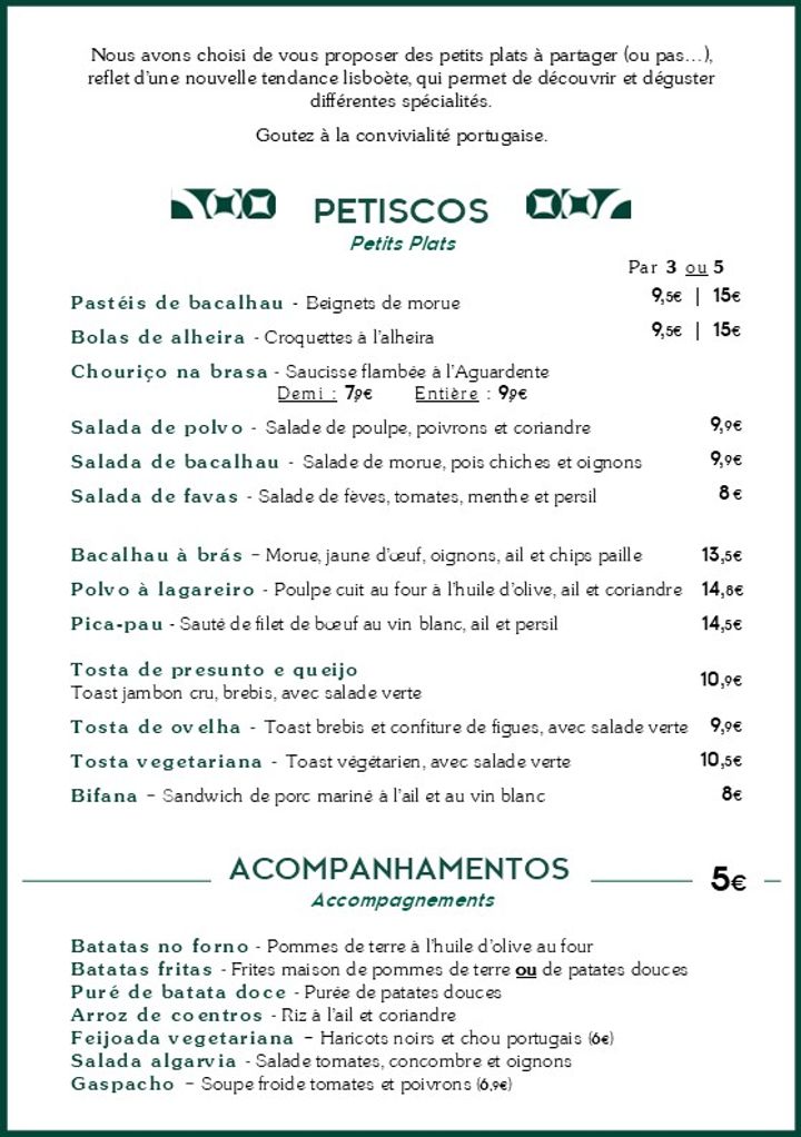 Café Lisboa Photo Menu 2
