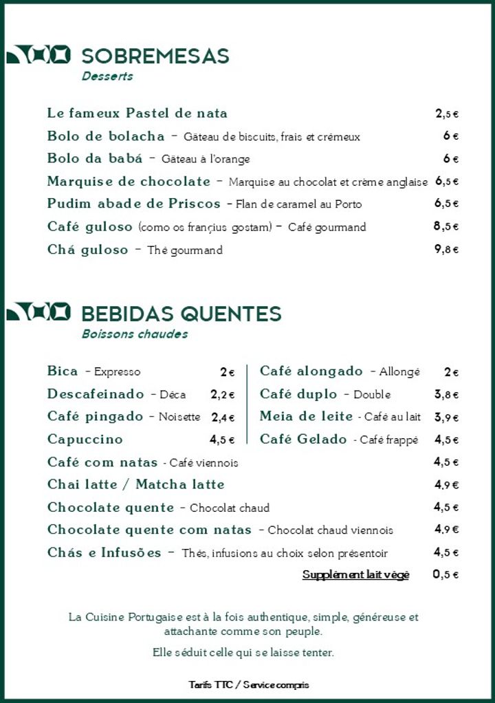 Café Lisboa Photo Menu 3