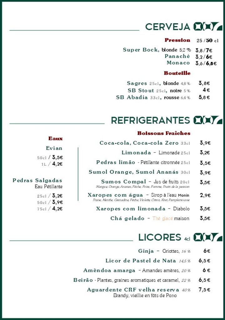 Café Lisboa Photo Menu 5