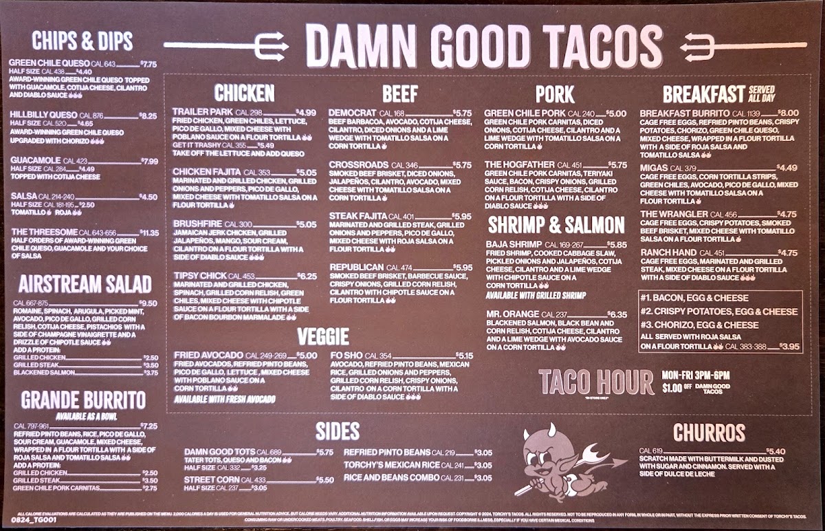 Torchy's Tacos Photo Menu 1