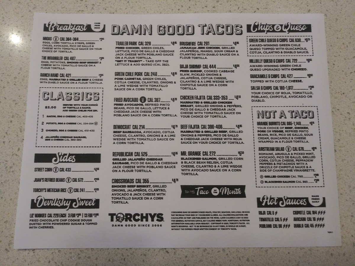 Torchy's Tacos Photo Menu 3