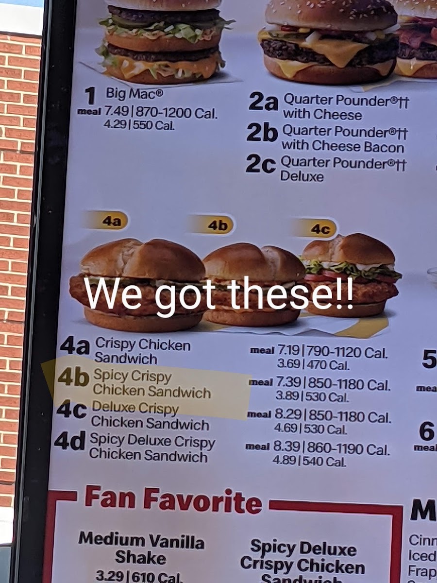 McDonald's Photo Menu 2