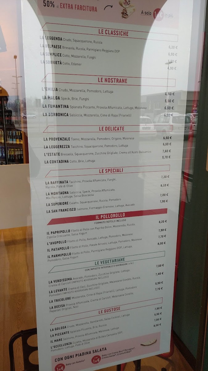 La Piadineria Photo Menu 2