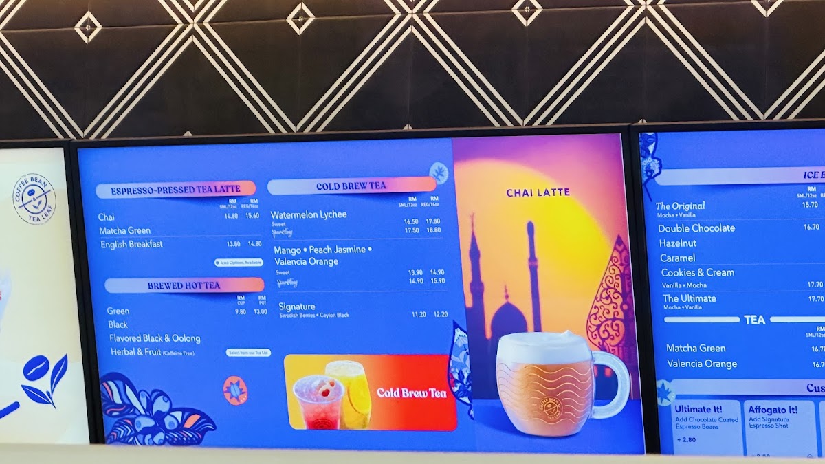 The Coffee Bean & Tea Leaf Photo Menu 6