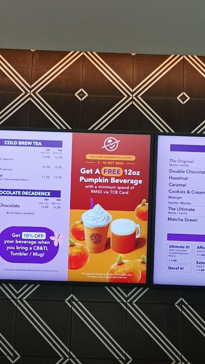 The Coffee Bean & Tea Leaf Photo Menu 8