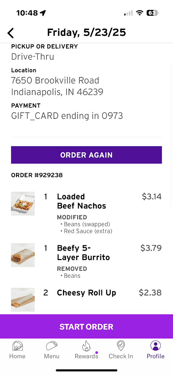 Taco Bell Photo Menu 3