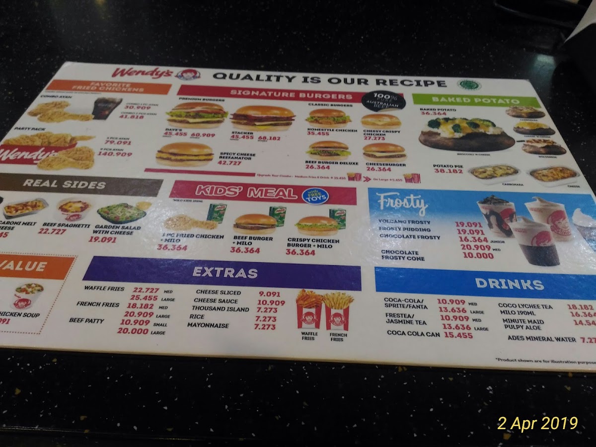Wendy's Photo Menu 7