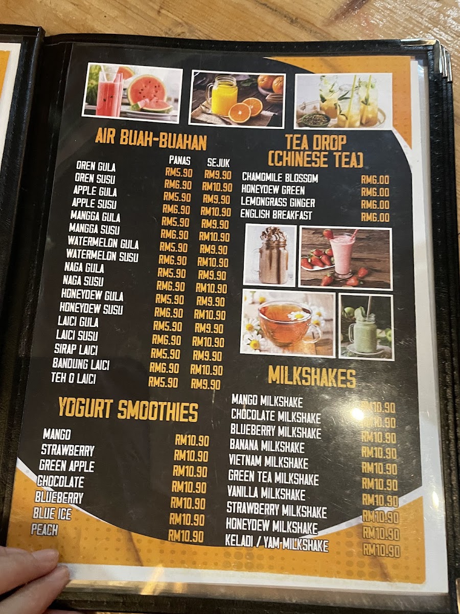 Bubble Cafe Photo Menu 1