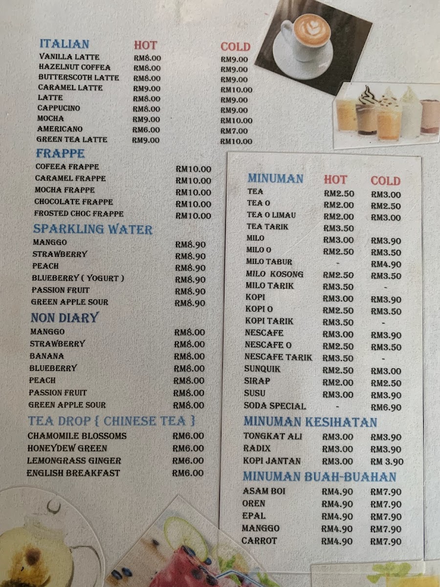 Bubble Cafe Photo Menu 5
