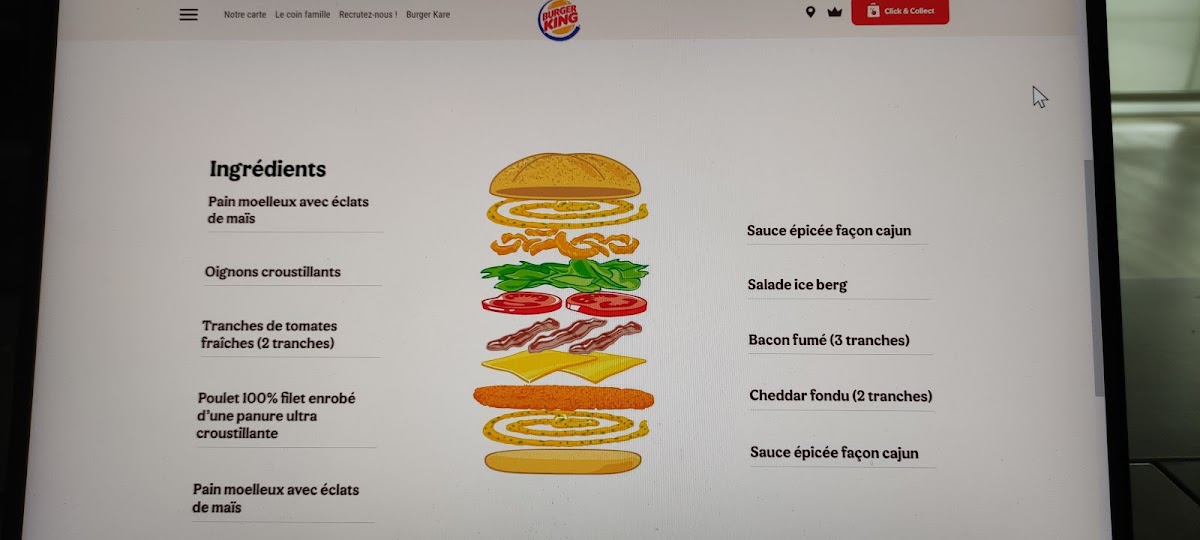 Burger King Photo Menu 1