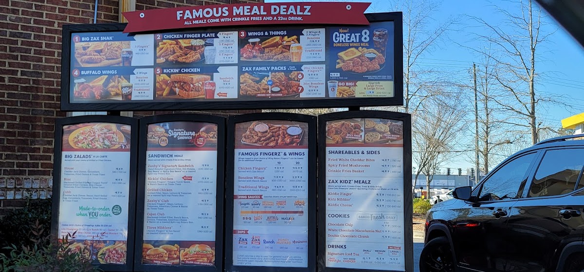 Zaxby's Chicken Fingers & Buffalo Wings Photo Menu 3