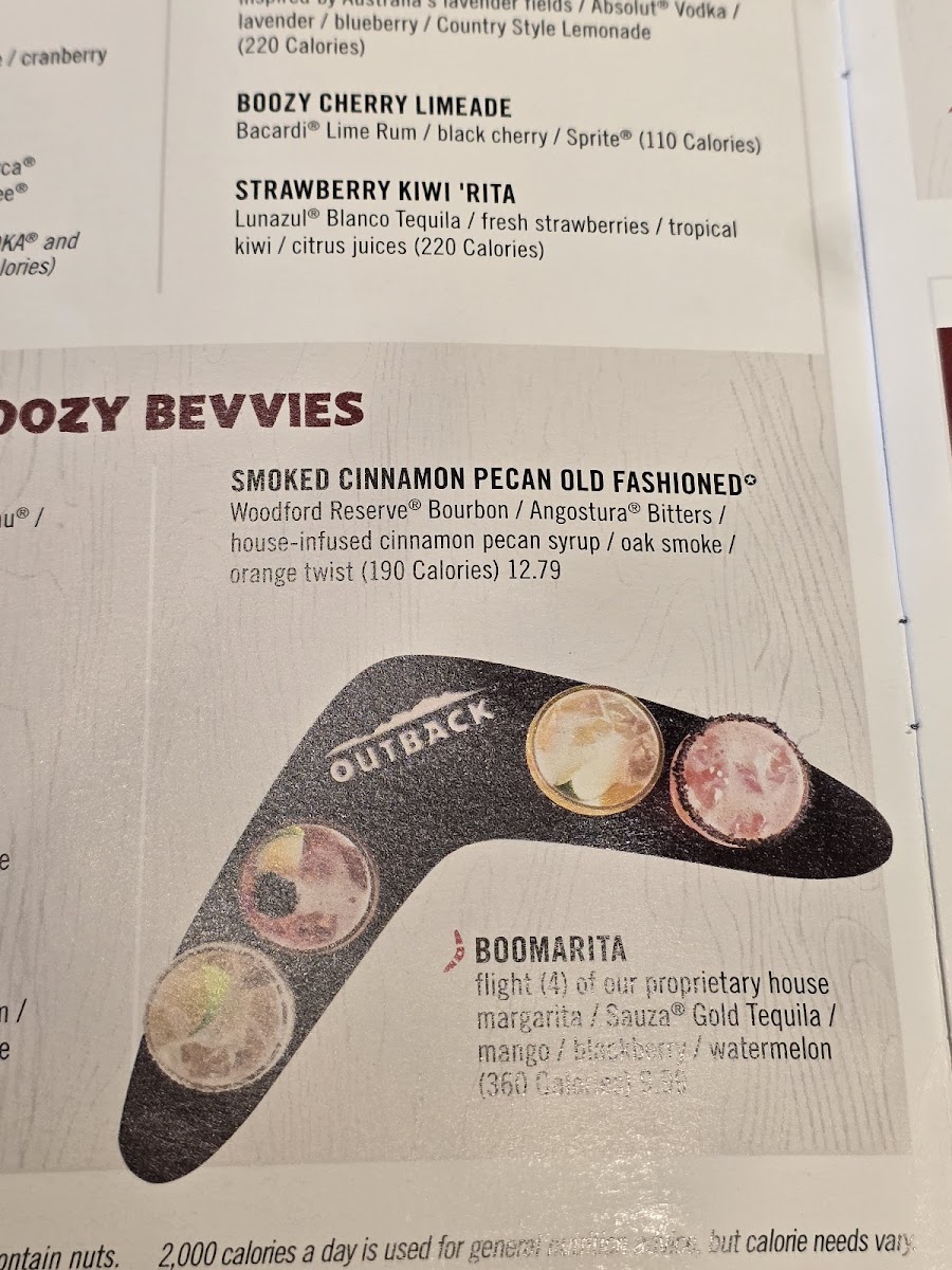 Outback Steakhouse Photo Menu 7