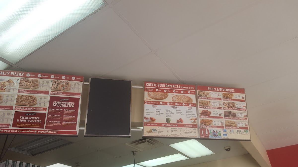 Papa Johns Pizza Photo Menu 1