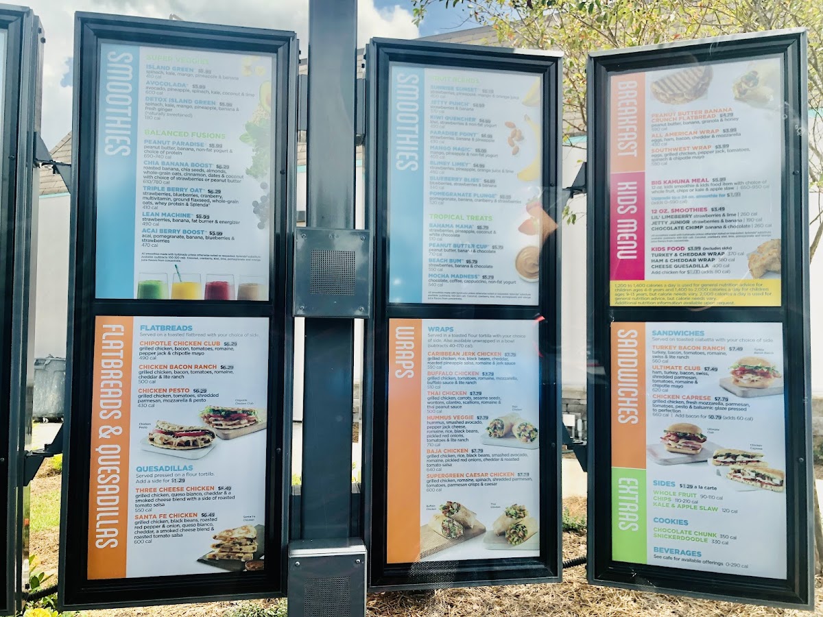 Tropical Smoothie Cafe Photo Menu 2