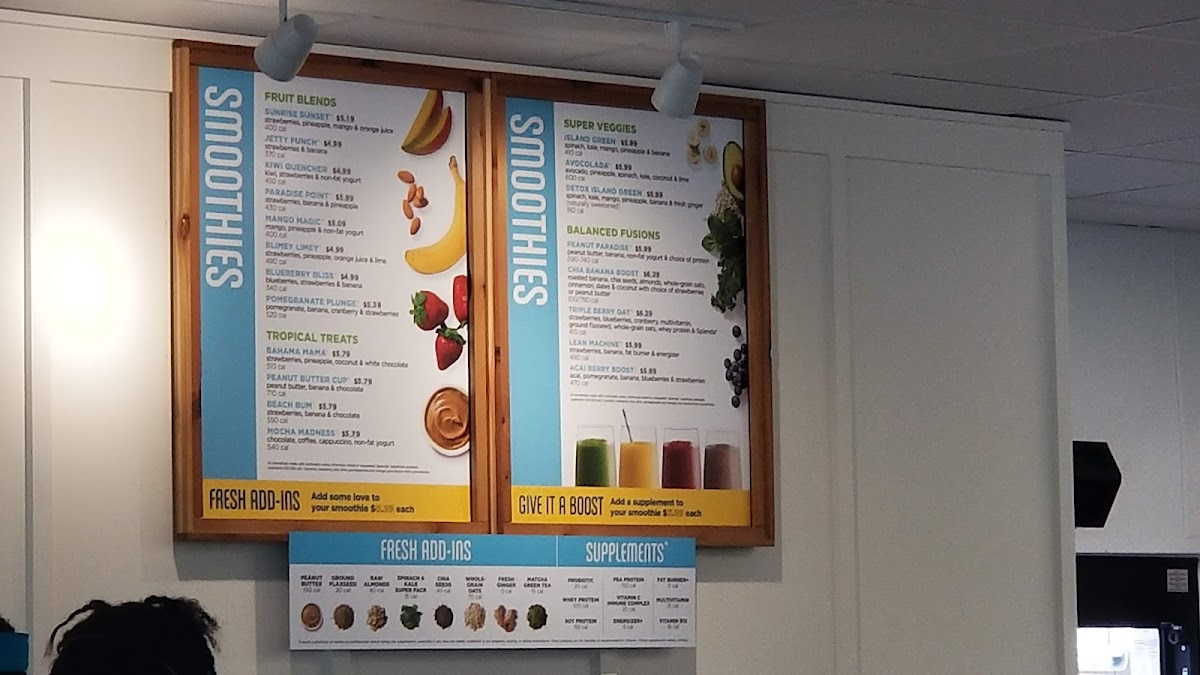 Tropical Smoothie Cafe Photo Menu 3
