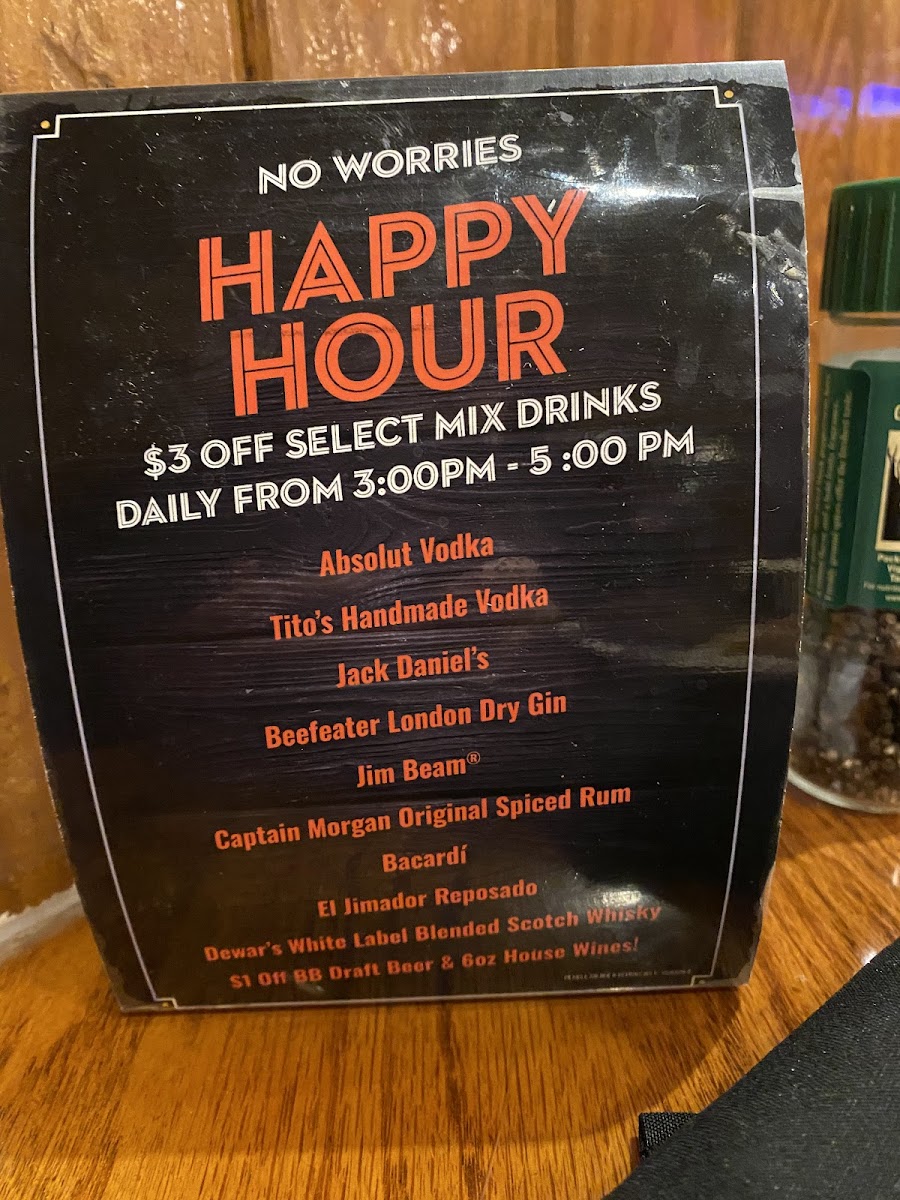 Outback Steakhouse Photo Menu 2