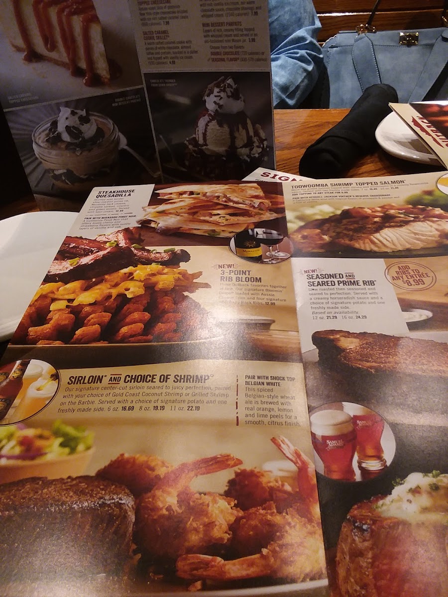 Outback Steakhouse Photo Menu 9