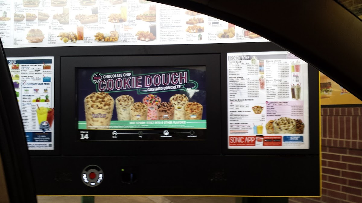 Sonic Drive-In Photo Menu 1