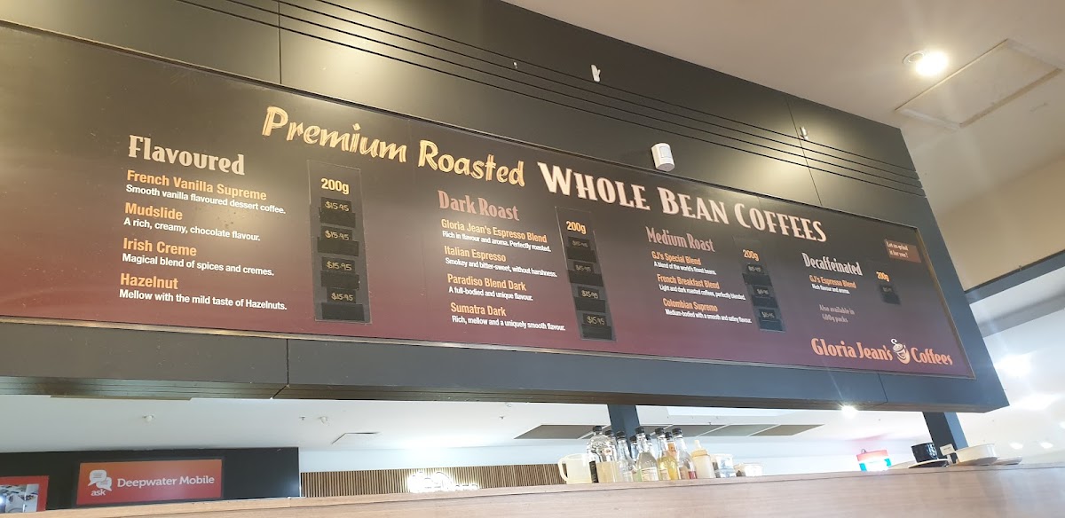Gloria Jean's Coffees Photo Menu 1