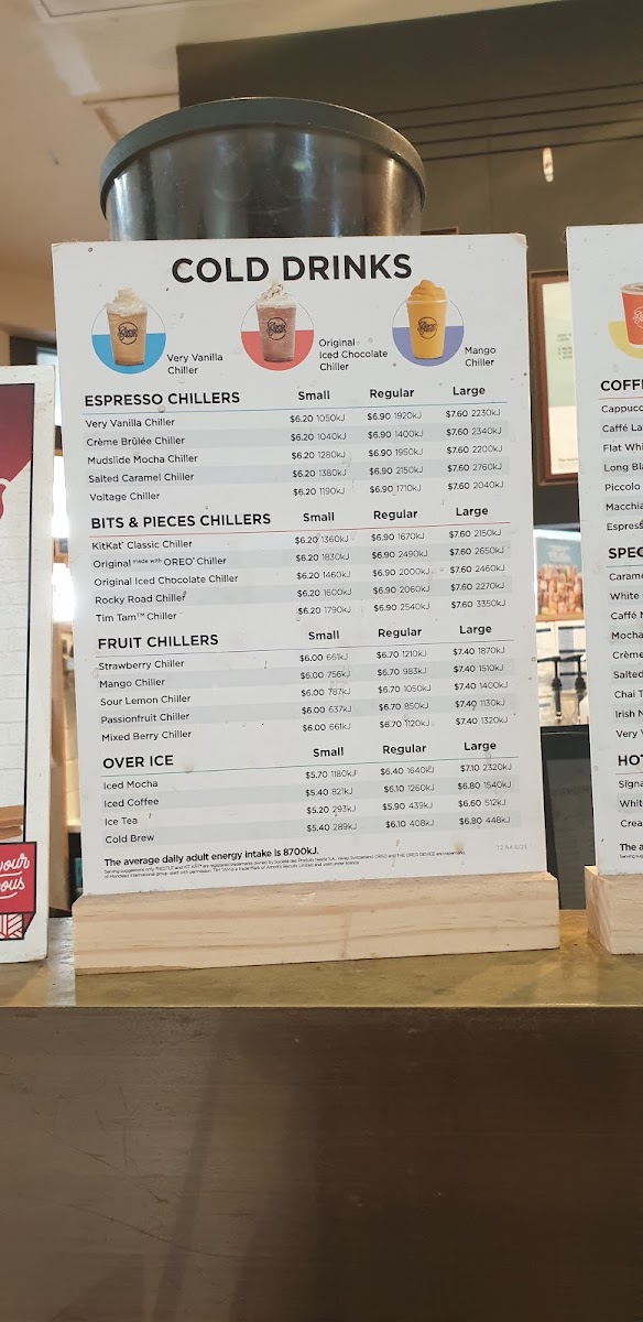 Gloria Jean's Coffees Photo Menu 3