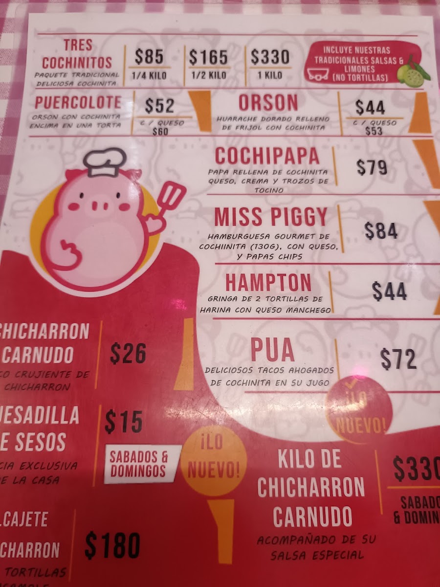 La Cochinita Photo Menu 2