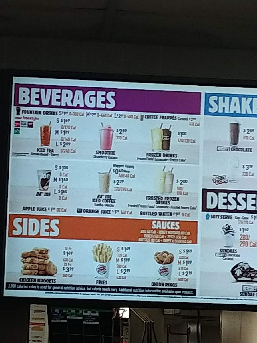 Burger King Photo Menu 3