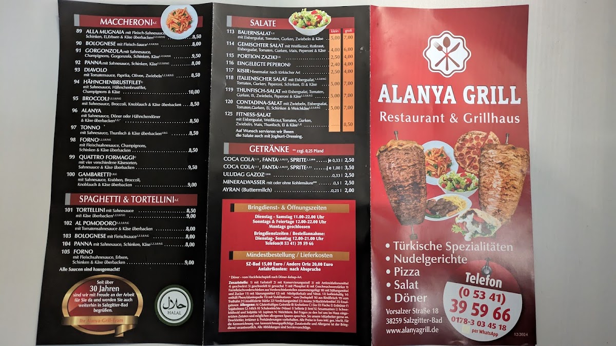 Alanya-Grill - Salzgitter Photo Menu 2
