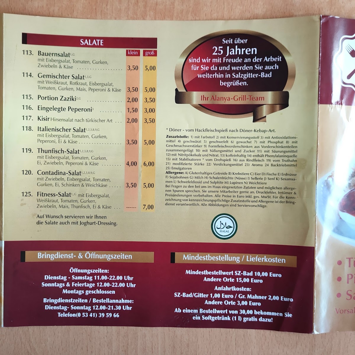 Alanya-Grill - Salzgitter Photo Menu 4