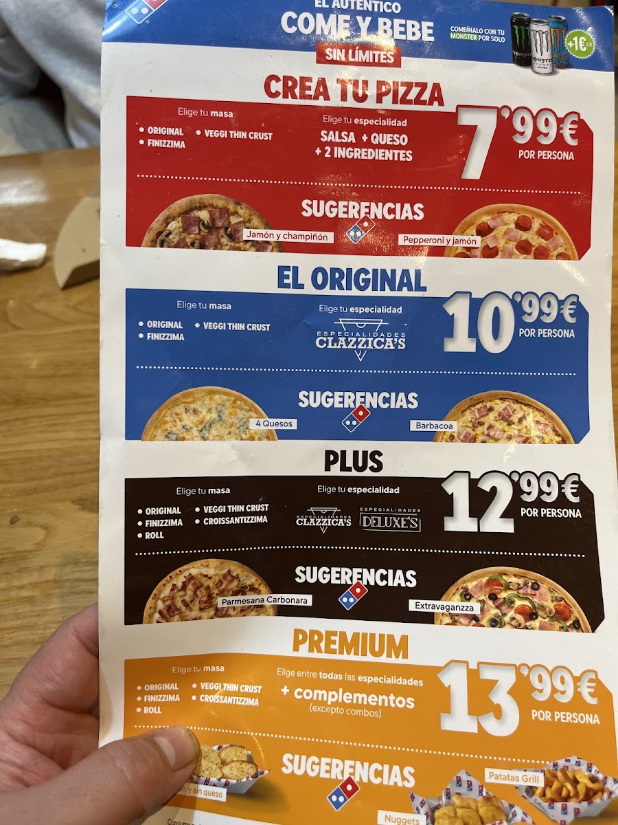 Domino's Pizza Photo Menu 1