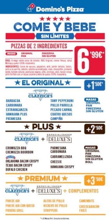 Domino's Pizza Photo Menu 6