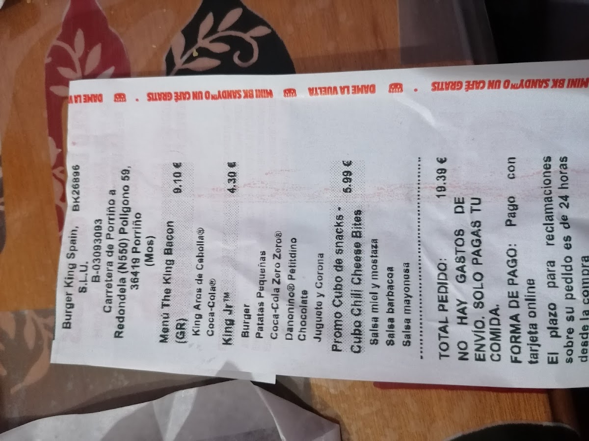 Burger King Photo Menu 3