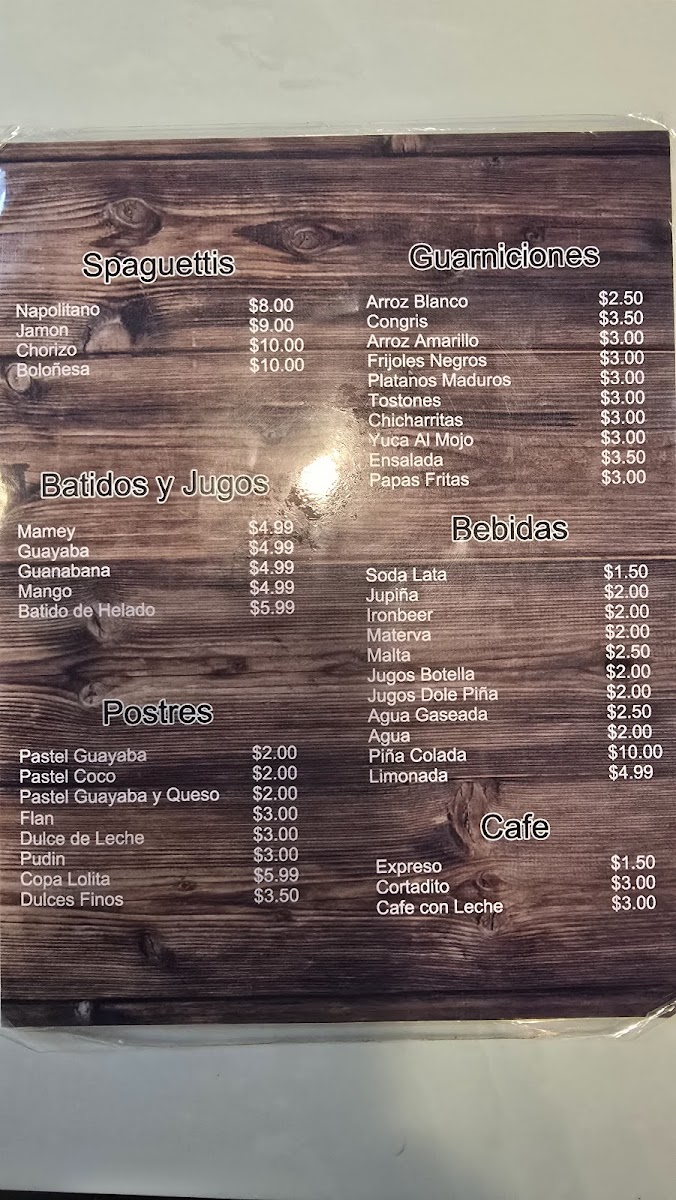 Cafe Cuba Photo Menu 3