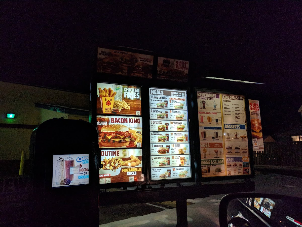 Burger King Photo Menu 1