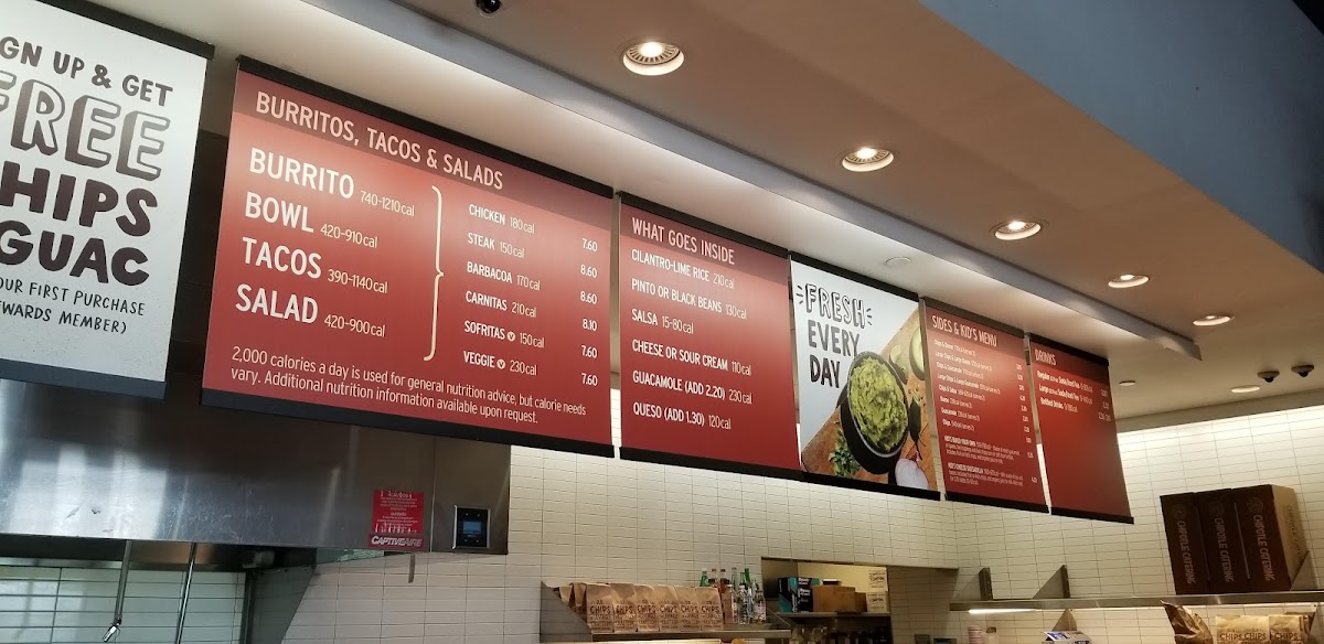 Chipotle Mexican Grill Photo Menu 1