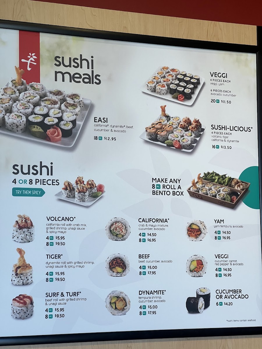 Edo Japan Photo Menu 1