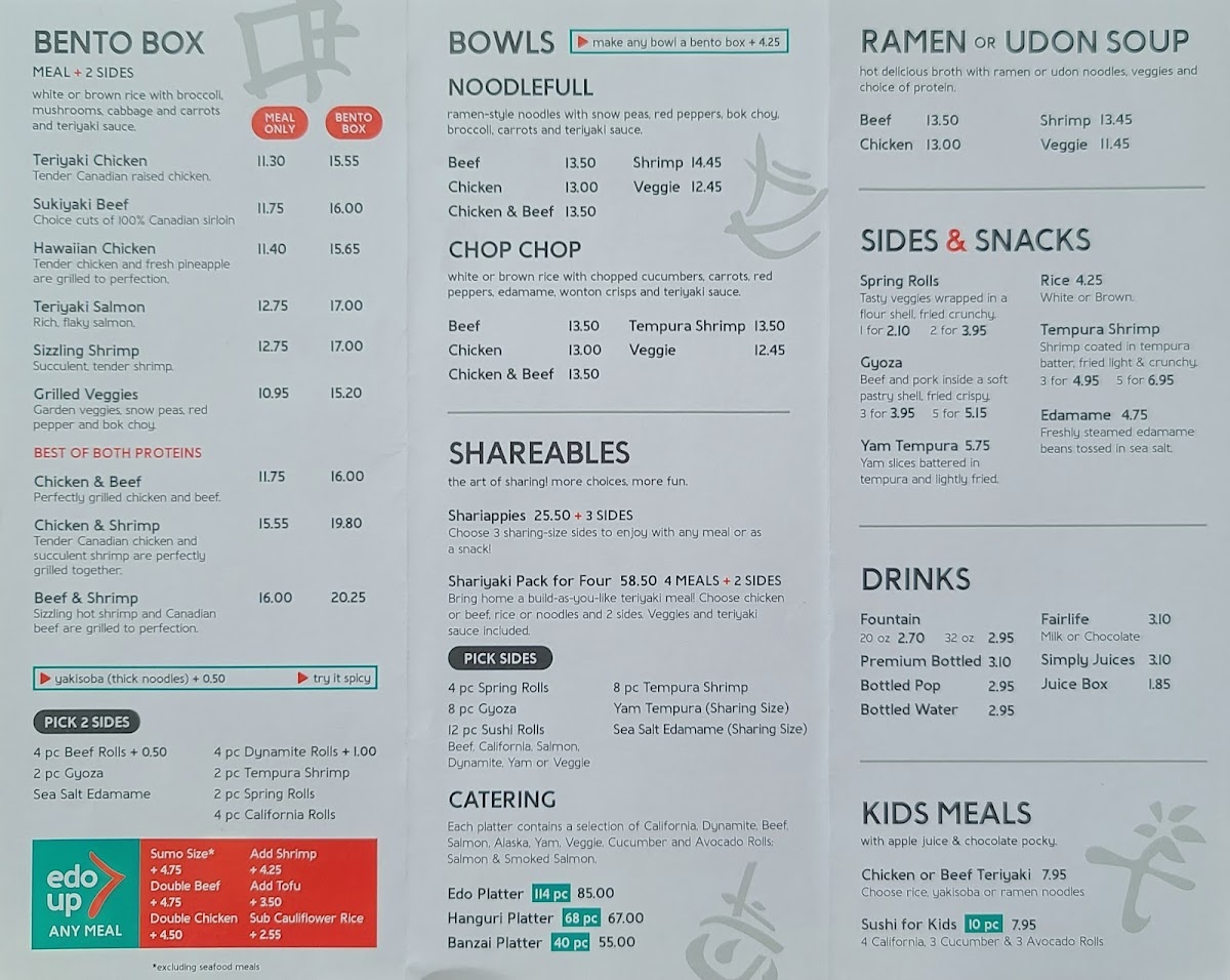 Edo Japan Photo Menu 2