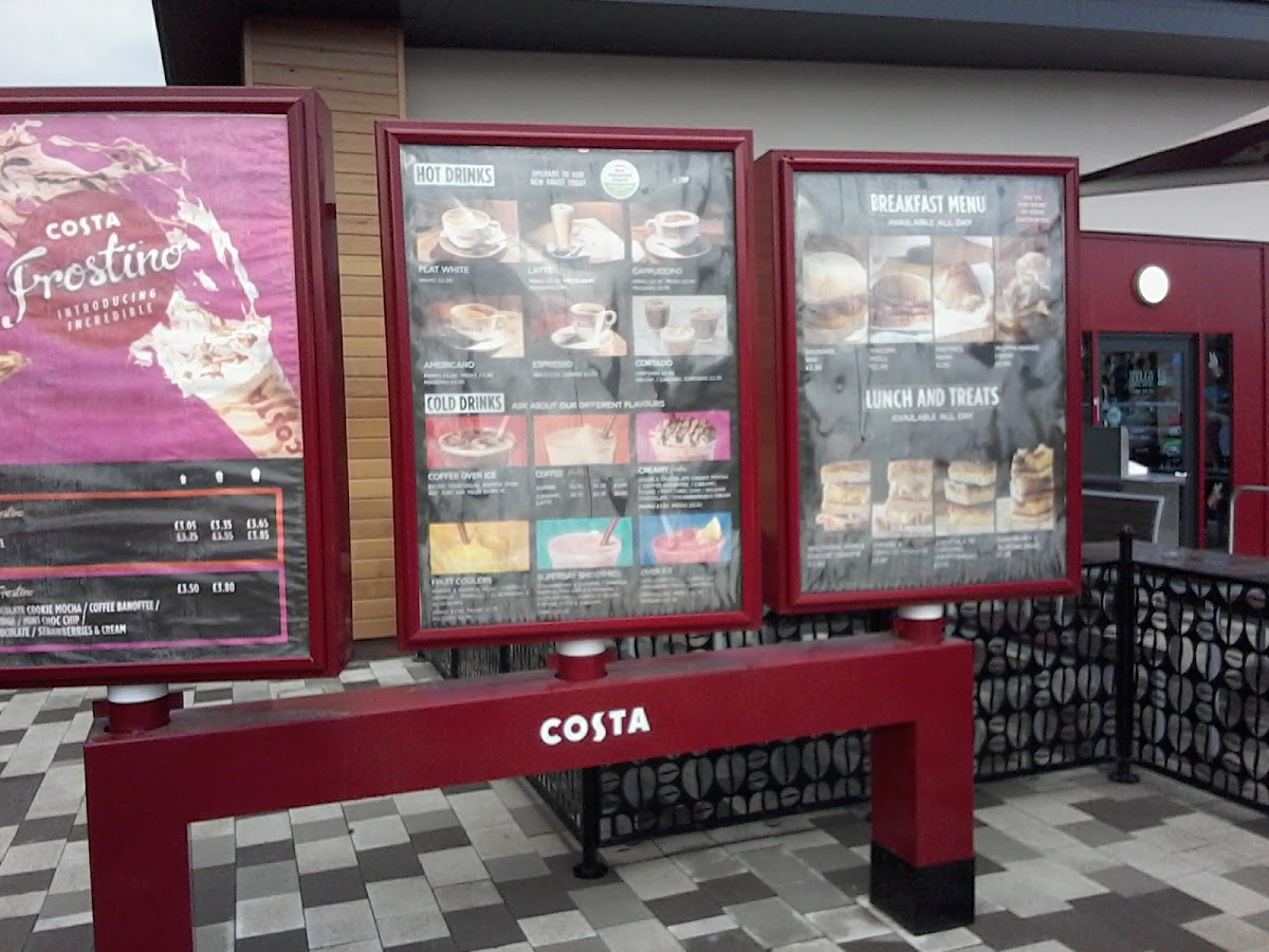 Costa Coffee Photo Menu 1