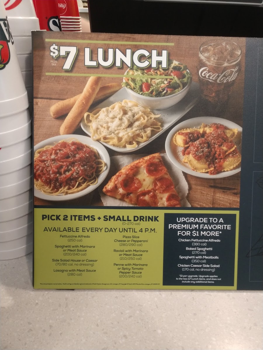 Fazoli's Photo Menu 1