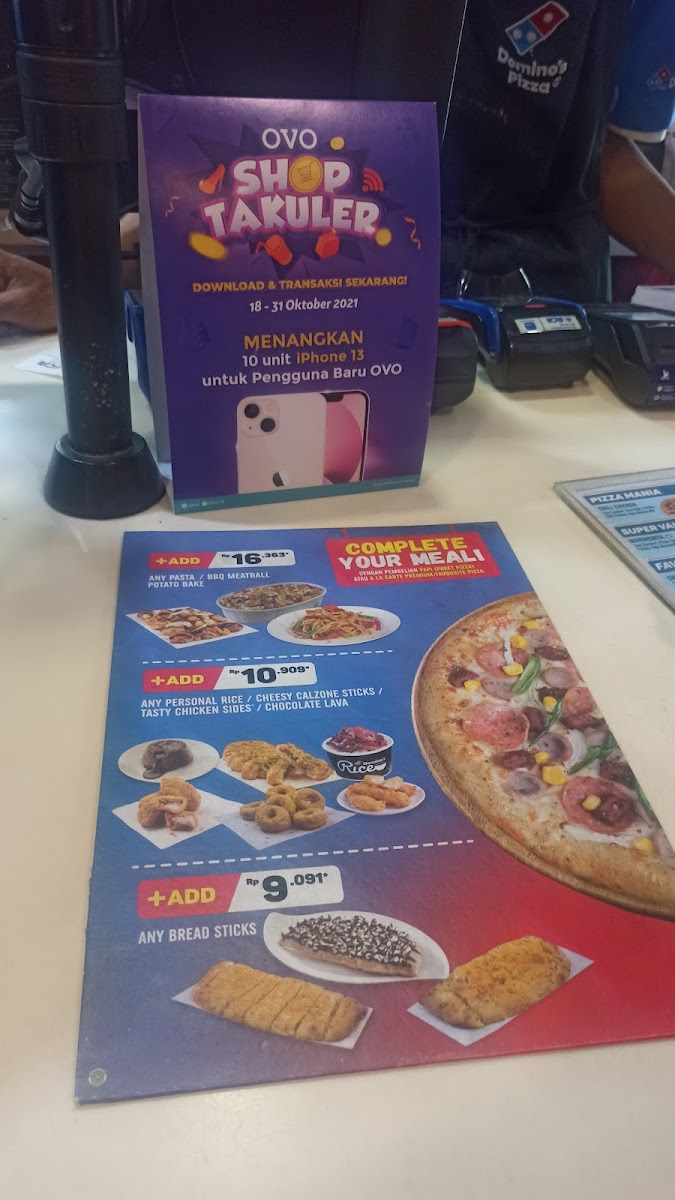 Domino's Pizza Photo Menu 1