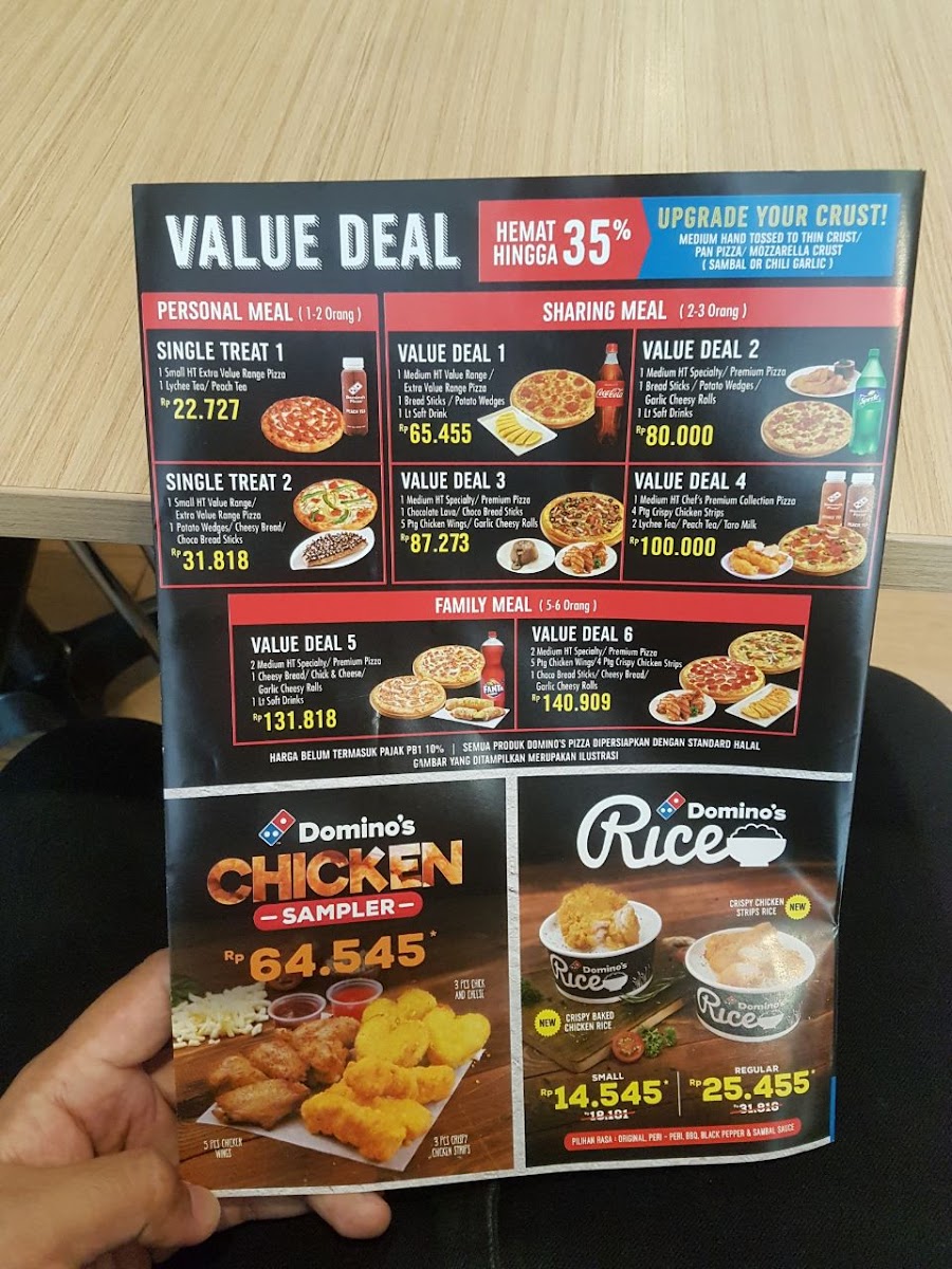 Domino's Pizza Photo Menu 2