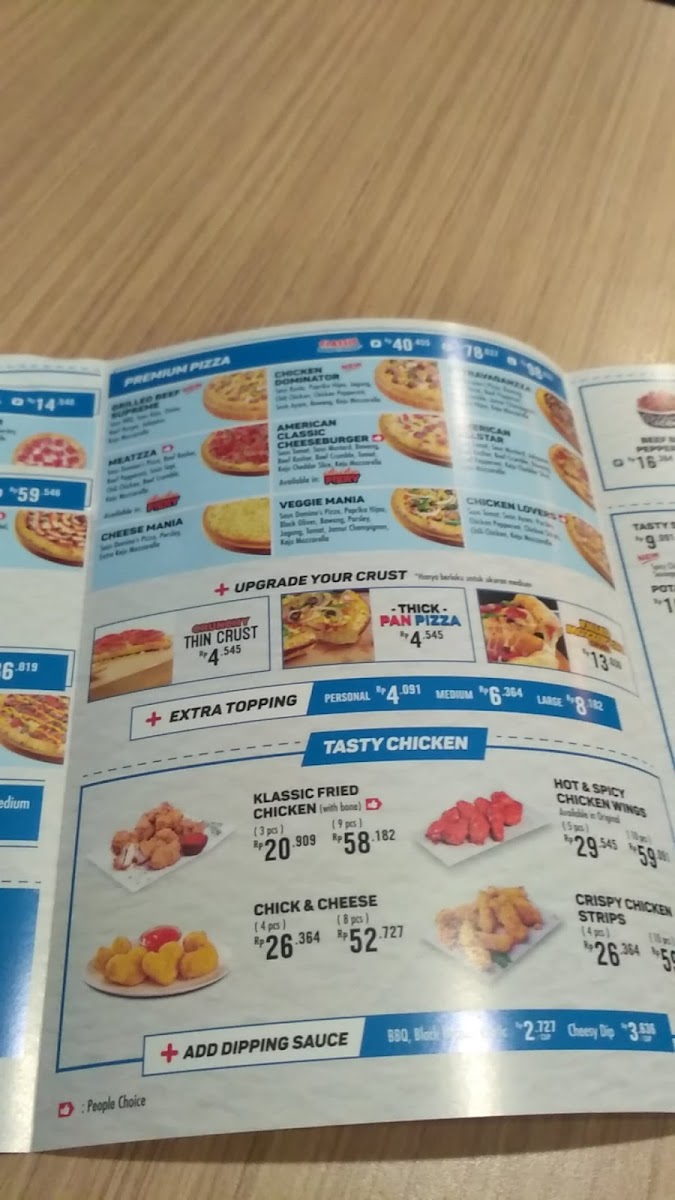 Domino's Pizza Photo Menu 8