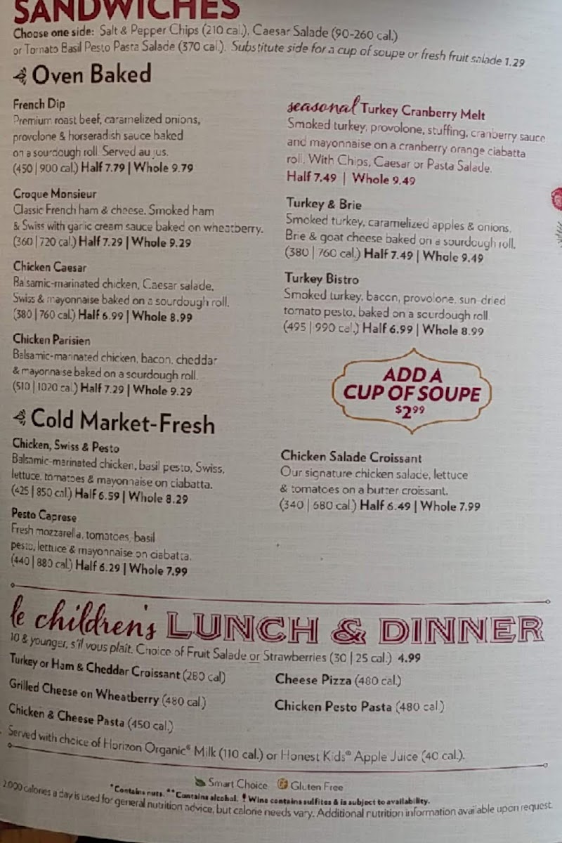 la Madeleine Photo Menu 10
