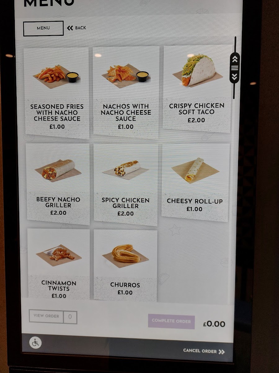 Taco Bell Photo Menu 2