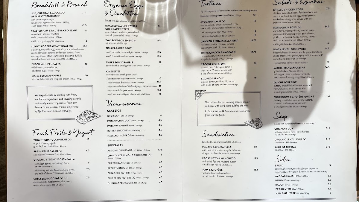 Le Pain Quotidien Photo Menu 1