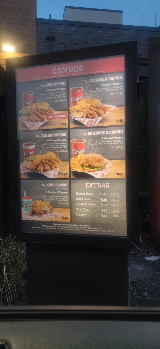 Raising Cane's Chicken Fingers Photo Menu 8
