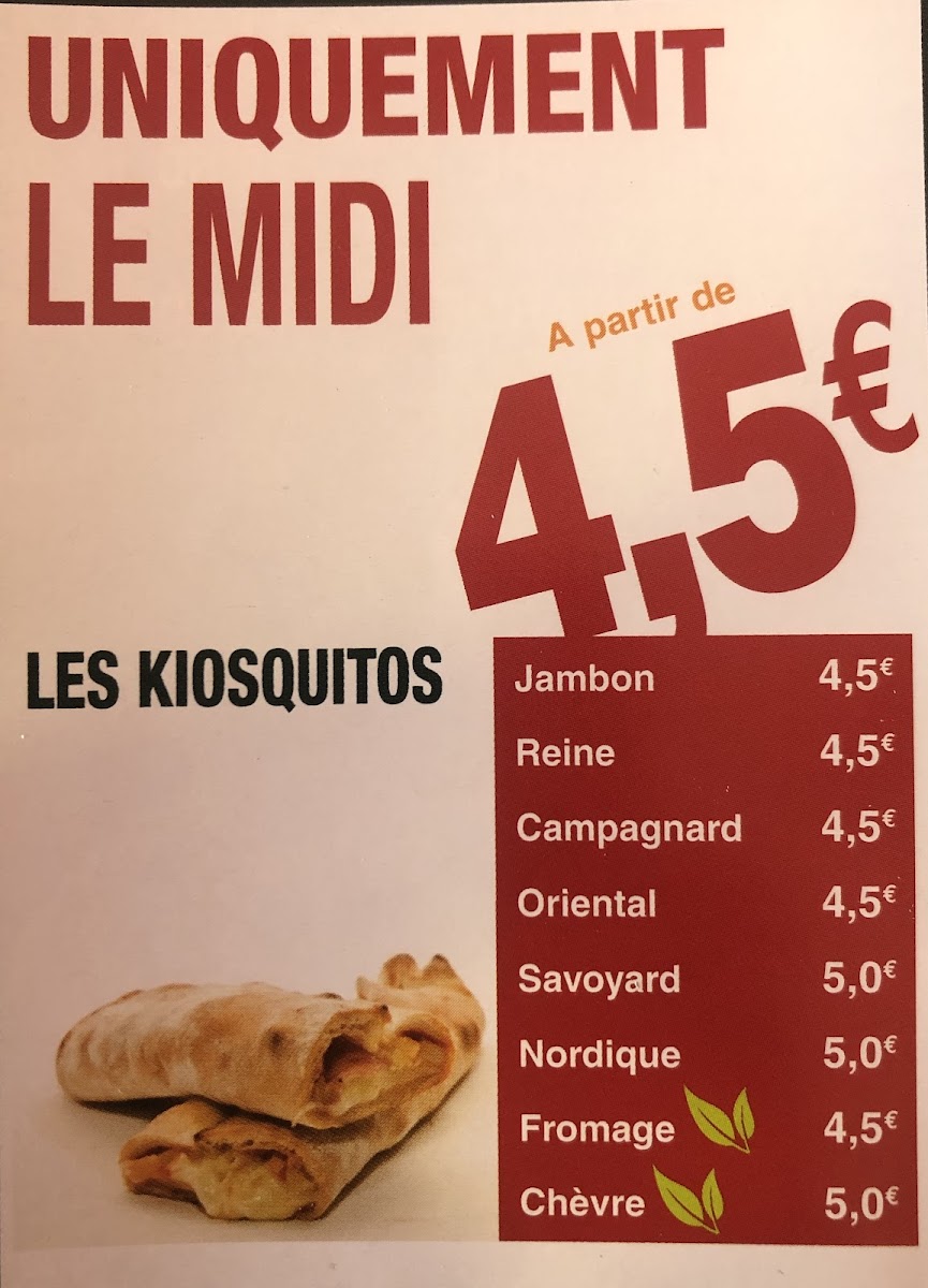 Le kiosque à pizzas Photo Menu 2
