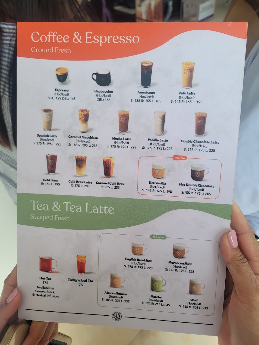 The Coffee Bean & Tea Leaf Photo Menu 2