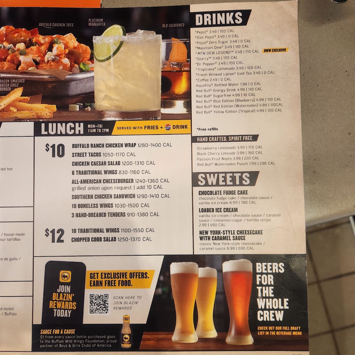 Buffalo Wild Wings Photo Menu 5